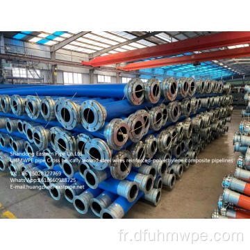 ─ Pipe de steel bordé de tuyaux résistants à l&#39;usure en polyéthylène